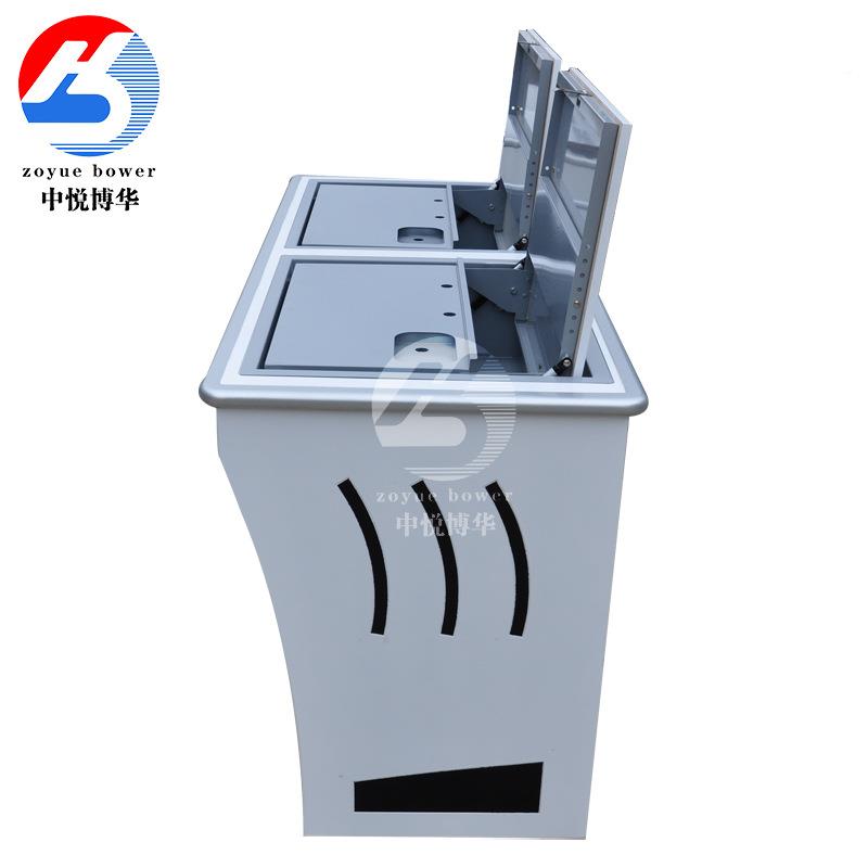 示器转监控操作台指挥翻中数据显监控中心电脑桌1LYJ9英寸心架办