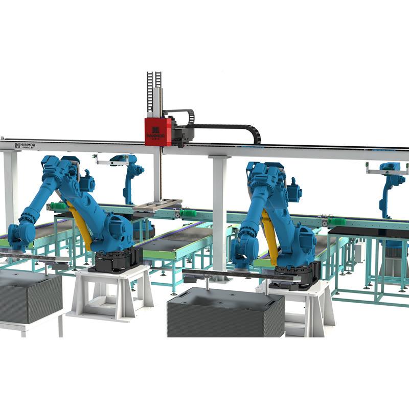 厂全自动械码垛生产线中转码垛输家送QYM线上下料机可编手程