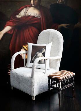 Z术V7欧式YBM复古艺客厅中5古沙发抱枕靠垫样板间文枕艺靠靠背卧