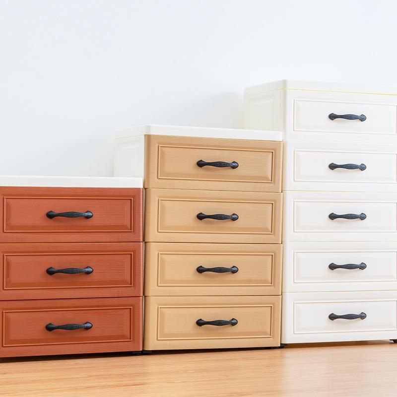 欧式加厚大号无品牌/抽玩屉式收纳物柜简易组合宝衣柜儿童具宝整