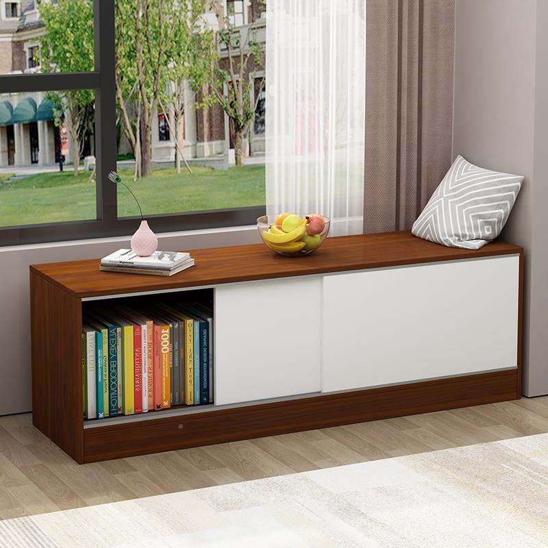 门飘窗柜窗台门储物柜台PPD柜地柜矮柜电视柜推拉柜子储物移柜阳