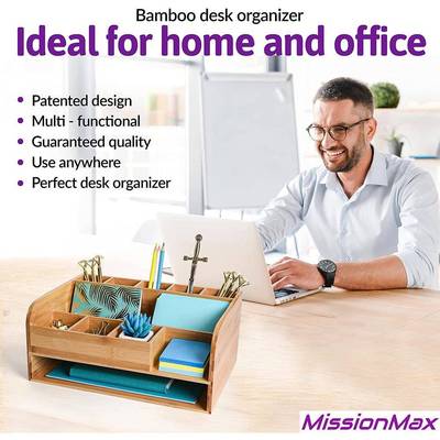 竹办公收制纳面盒功文具纸巾盒桌整理多层分sbb013格带抽屉多能储