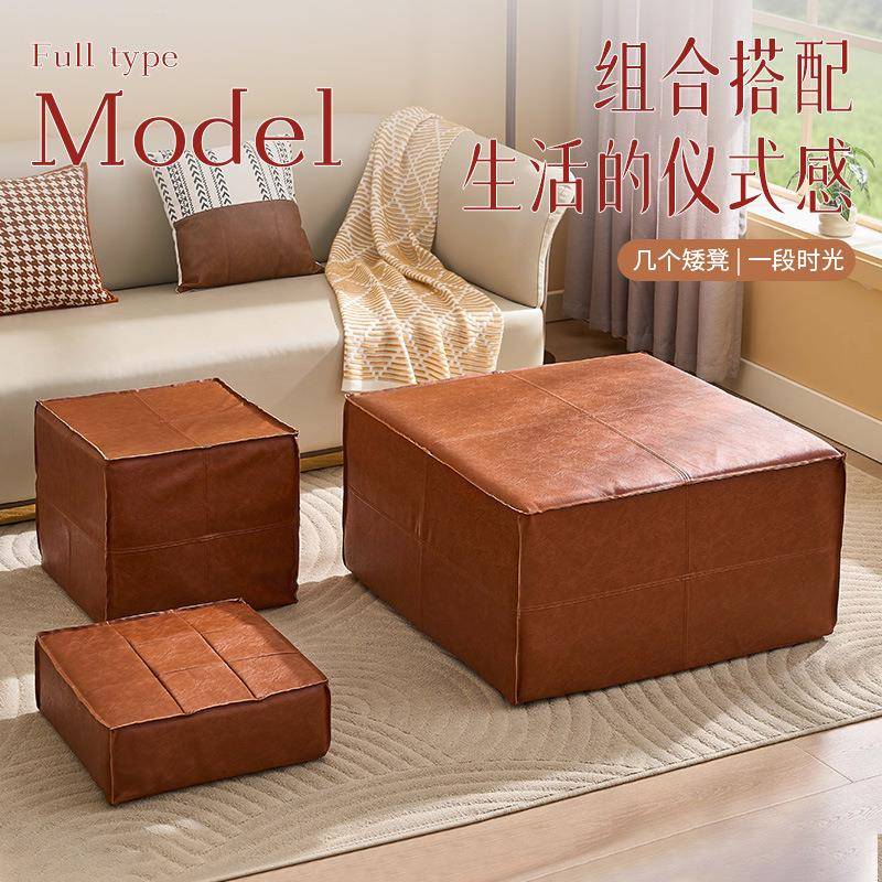 美式多功能收纳凳卧储物沙垫发凳子可无品牌/坐成墩坐客厅室踏脚