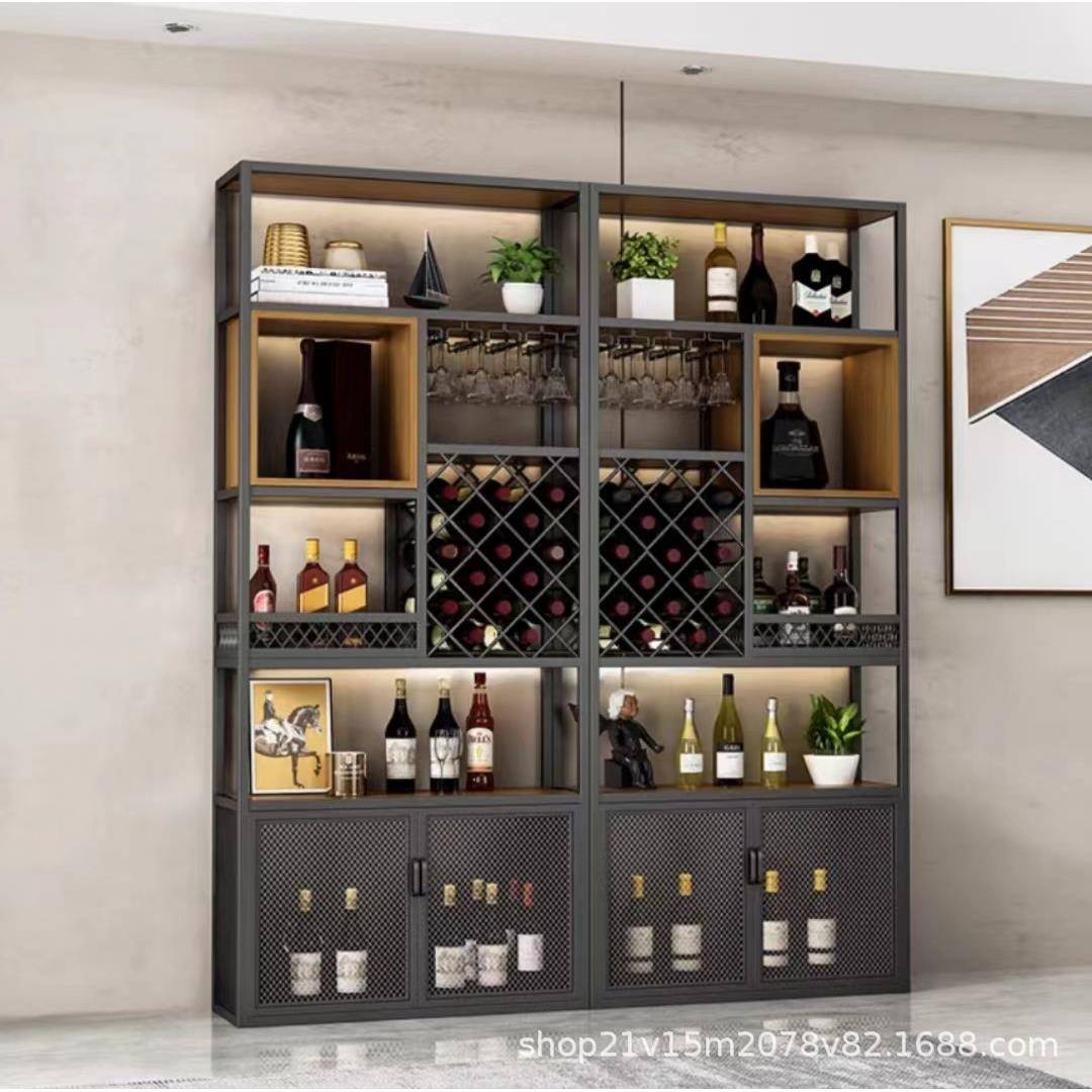 业风复古酒架集酒装箱铁艺吧落地多式层货工架展示架餐厅无品牌/