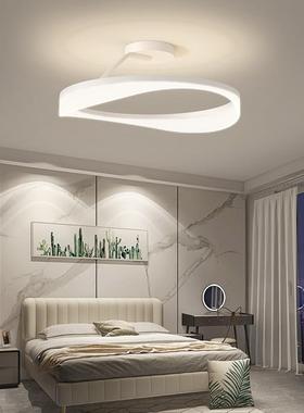 简白色圆YK133KE形卧室灯创意卧书房房简主约现代年20灯25新极间