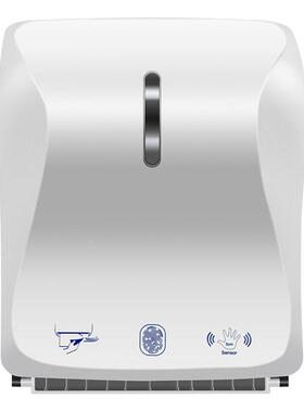 挂壁间式公卫生智能擦手抽纸盒免打感孔应纸巾HTL盒商场共自动出