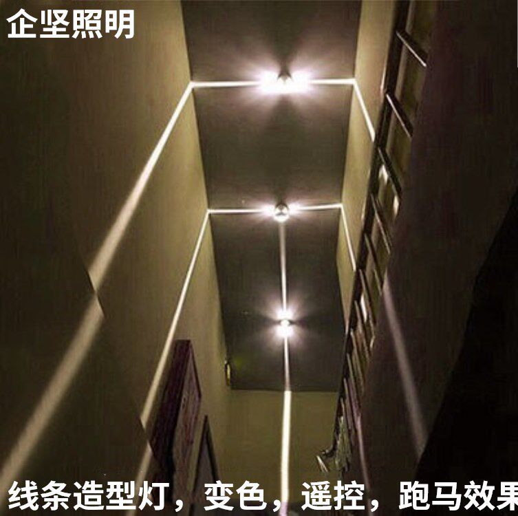 LED窗台灯门框射线灯过道灯线条壁灯走廊通道KTV酒店跑马射线条灯