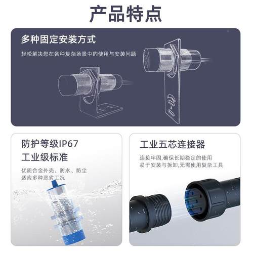 昱闵高频工业FIDIWF读写H器Modb水us工位流线读头13.56MZ数据R采