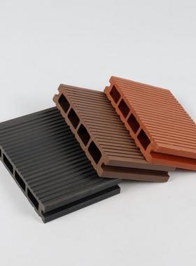 厂销现货户木外用1214214黑咖家直色方孔塑地板户外地板