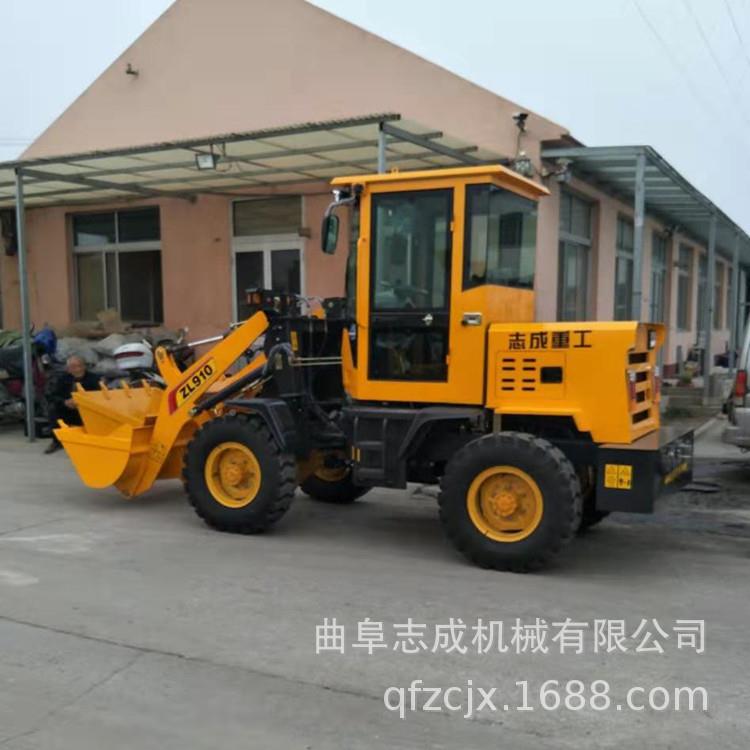 建筑工SSZ地用小铲车1吨卸农用柴油装机载前式四驱小铲车