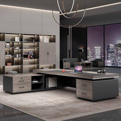 老总板办公桌椅无品牌/组合简约现代裁桌主管大班室台领导办桌公