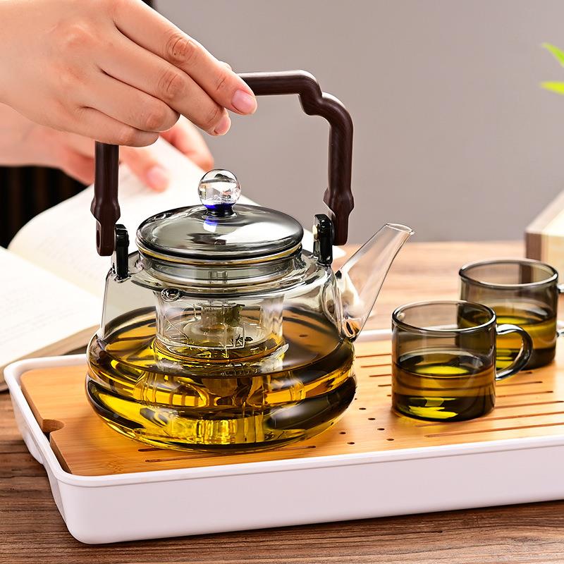 玻茶璃蒸煮茶壶煮茶器家用可加热耐高提温泡5759电陶壶炉梁玻璃烧
