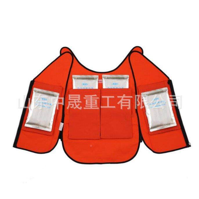 开盈透气水管循环制冷衣新zs03款襟拉链款无轻水夏季降温背心