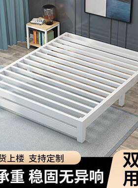 铁架无床头加固加厚床双人床18x2.米铁艺床架1米铁单人见详情艺铁