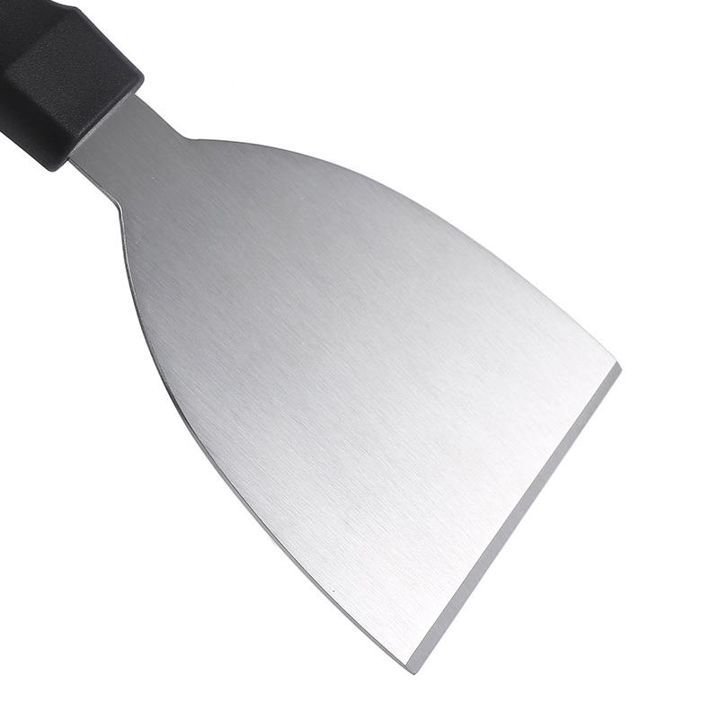 户外BBQ不锈料合钢烧烤具工11件套铁板烧理铲子INT煎铲组烧烤套装