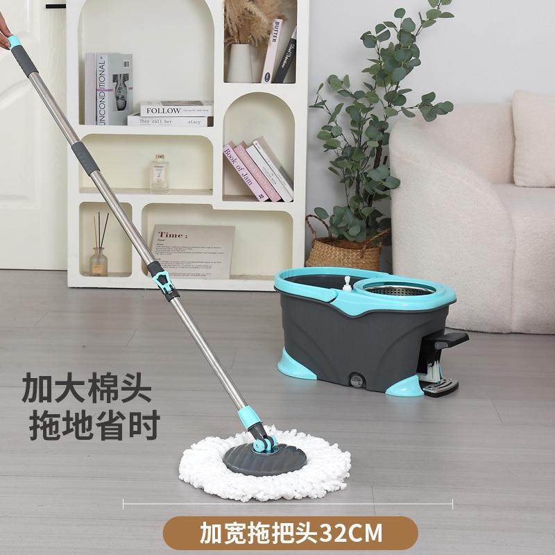 脚踩家务339清脚布洁四驱动旋转拖把带踏不锈钢拖桶套装桶拖把省,家庭/个人清洁工具,平板拖把,淘宝优惠券,粉丝福利购,淘宝优惠卷