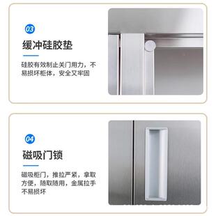 不锈钢碗柜餐柜学校食堂厅餐具收54023纳柜员工餐多盘门存碗筷饭