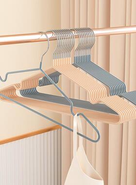 不锈钢衣家架用衣晒衣无晾痕防滑衣柜成人衣撑挂1LWH00个加粗