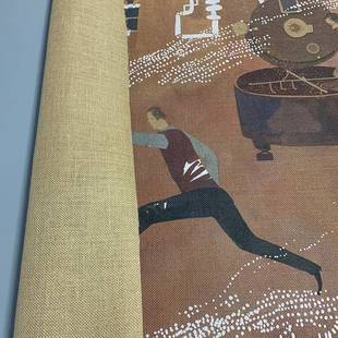 油画化纤油布打印画U布油V喷绘UVYH-01超宽油画布制作画布写真布