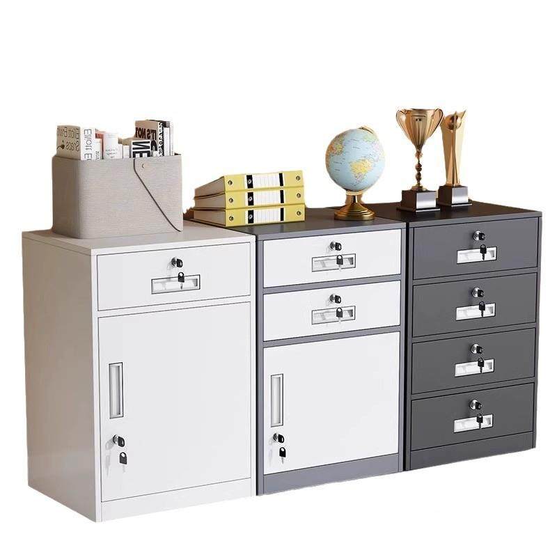 办公室桌文件BPM下柜储铁资料柜床头收纳柜抽屉带锁柜物柜钢制皮