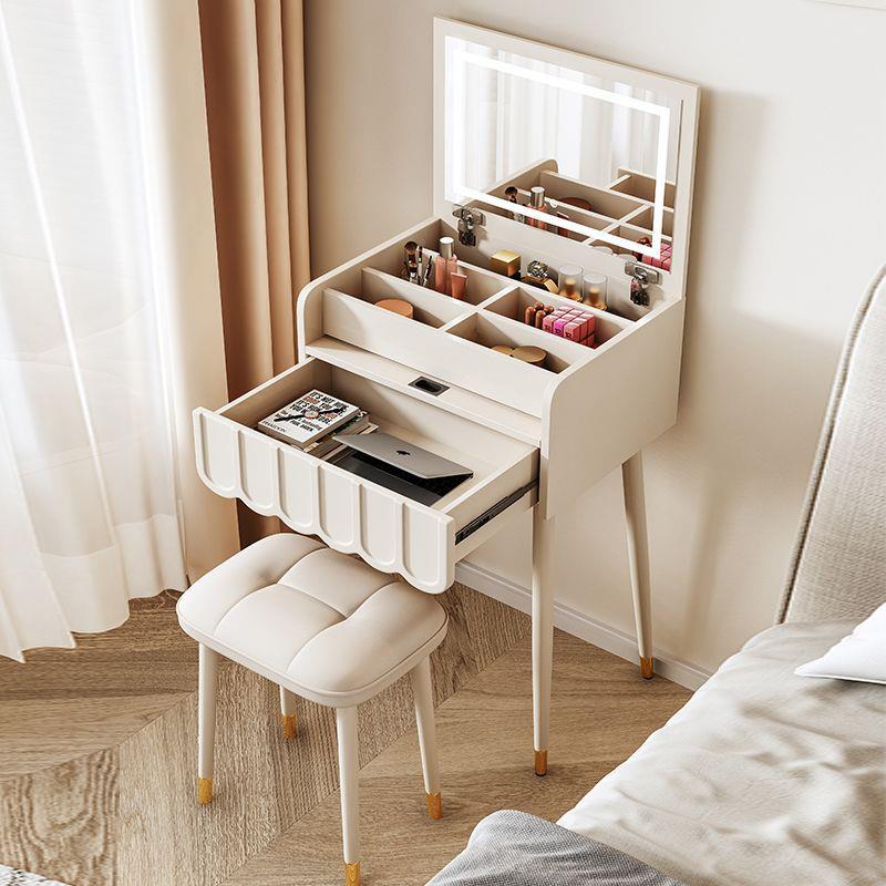 法式奶油风SID盖翻梳妆台卧迷室你50网红现代简小型4约0cm轻