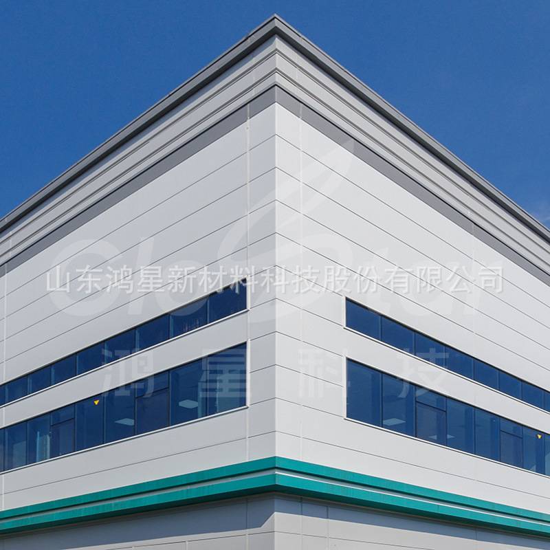 彩钢玻璃丝棉夹芯板 工业园区外墙 钢结构厂房外墙材料效果图出具