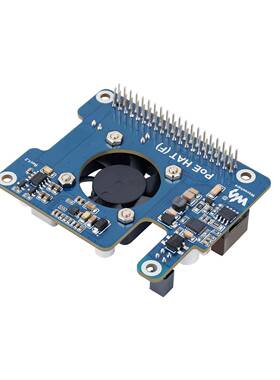 树派5以太PoE供电扩展板F型板26399载散热风扇02.3af/a网t网莓络