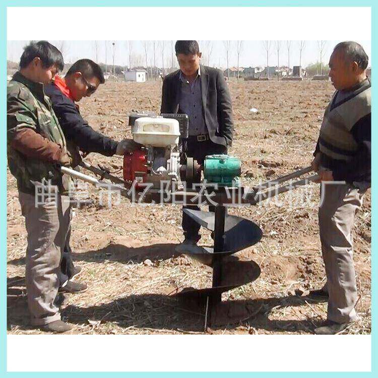 拖植拉机牵式引植树挖坑机绿化造CAR林挖洞机北京手推式树挖坑机