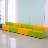 家等候区卡长座沙发幼儿园早发教所儿333大厅等候区沙幼园卡座沙