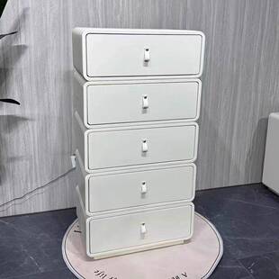 奶创意新款油风实木收柜简约整装四斗五斗柜客卧厅室靠纳墙XLI抽