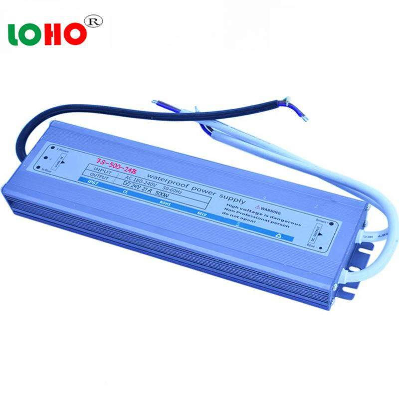 805原装薄防水源12V24V500W变压器24V12V500W户外恒压超LED电电源图片