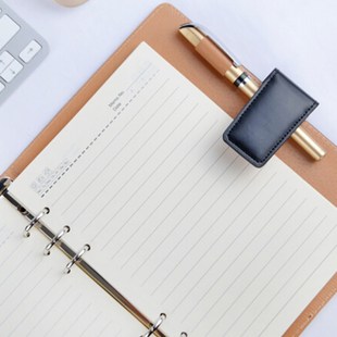 申士2525商务A5活页本子办公记事本封面可定制LOGO可替换内芯文具