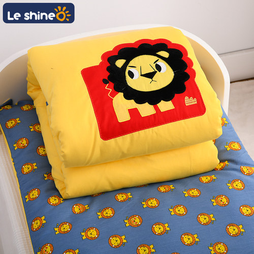 宝宝幼儿园被子三件套午睡含芯纯棉被套儿童婴儿床品六件套可定做