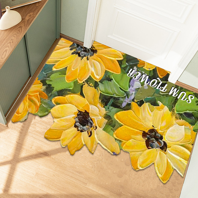 绿色植物入户门地垫门口进门地毯耐脏防滑可擦免洗剪裁pvc换鞋垫,居家布艺,家用脚垫,淘宝优惠券,粉丝福利购,淘宝优惠卷