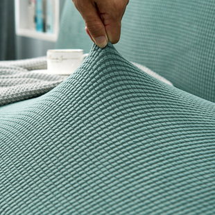 秋冬加绒简易折叠无扶手沙发床套子全包弹力万能沙发套沙发罩1.8M