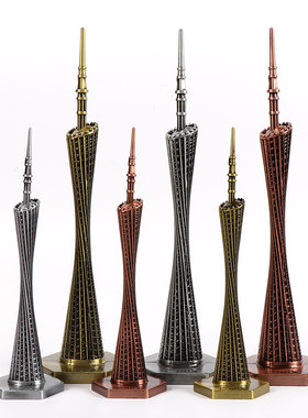 地标建筑模型广州塔小蛮腰旅游纪念品装饰品摆件送老外朋友