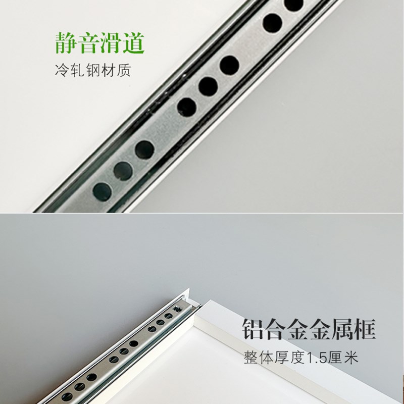 超薄推拉弱电箱信号箱装饰画意式简约极薄电表箱遮挡哑光电箱盖板
