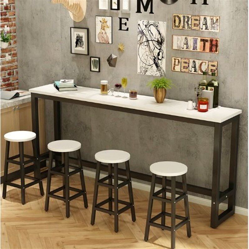 家用吧台桌客厅简约隔断简易小吧台组合咖啡高脚桌奶茶店吧台桌子
