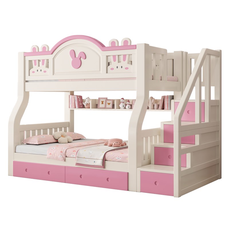 上下床双层床全实木子母床两层儿童床组合上下铺小户型姐弟高低床