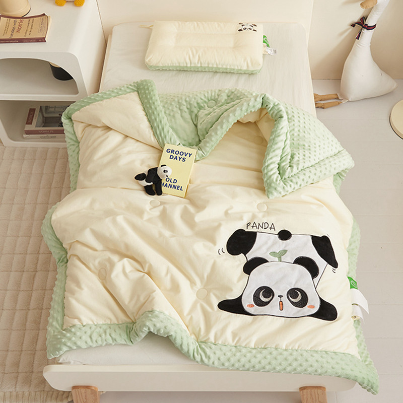 A类纯棉儿童豆豆被空调被幼儿园春秋被子婴儿宝宝冬被被芯可机洗