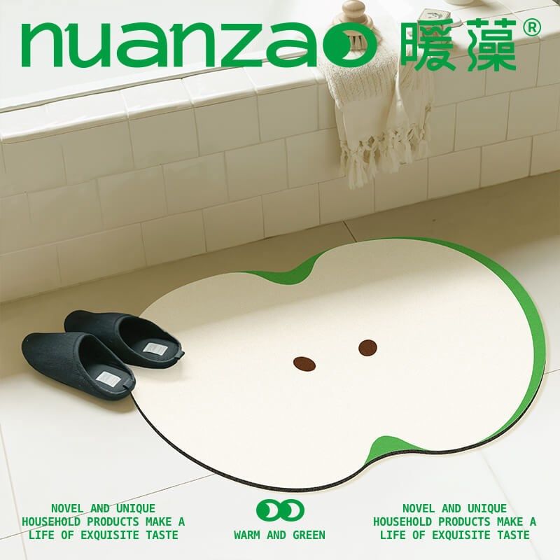 暖藻切片水果系列可爱卫生间地垫浴室门口吸水硅藻垫厕所防滑脚垫,居家布艺,家用脚垫,淘宝优惠券,粉丝福利购,淘宝优惠卷