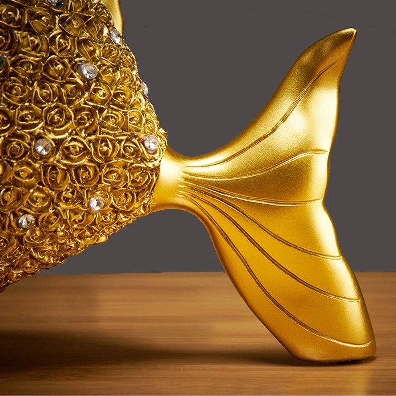 年年有余金鱼摆件乔迁新居礼品高档大气创意轻奢家居饰品玄关酒柜,家居饰品,装饰摆件,淘宝优惠券,粉丝福利购,淘宝优惠卷