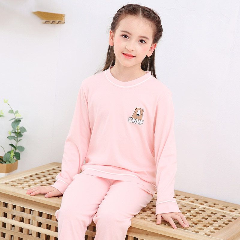 儿童睡衣春秋纯棉男童长袖中大童春季薄款全棉透气女童家居服套装,童装/婴儿装/亲子装,家居服套装,淘宝优惠券,粉丝福利购,淘宝优惠卷