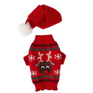 快速发货宠物狗狗麋鹿圣诞喜w气柯基犬衣服柴犬中小型狗狗毛衣秋