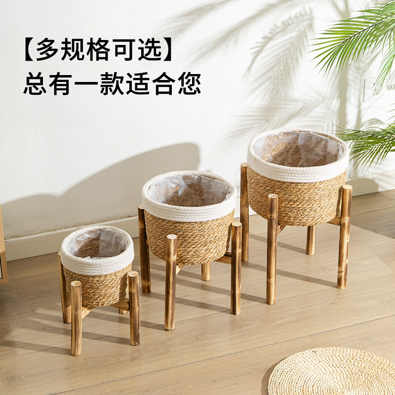 落地式简约花架客厅大花