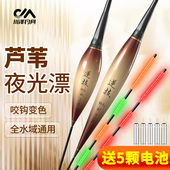 川泽WG芦苇鱼漂高灵敏鲫鱼轻口醒目加粗黑坑野钓鲤鱼浮标立式 浮漂