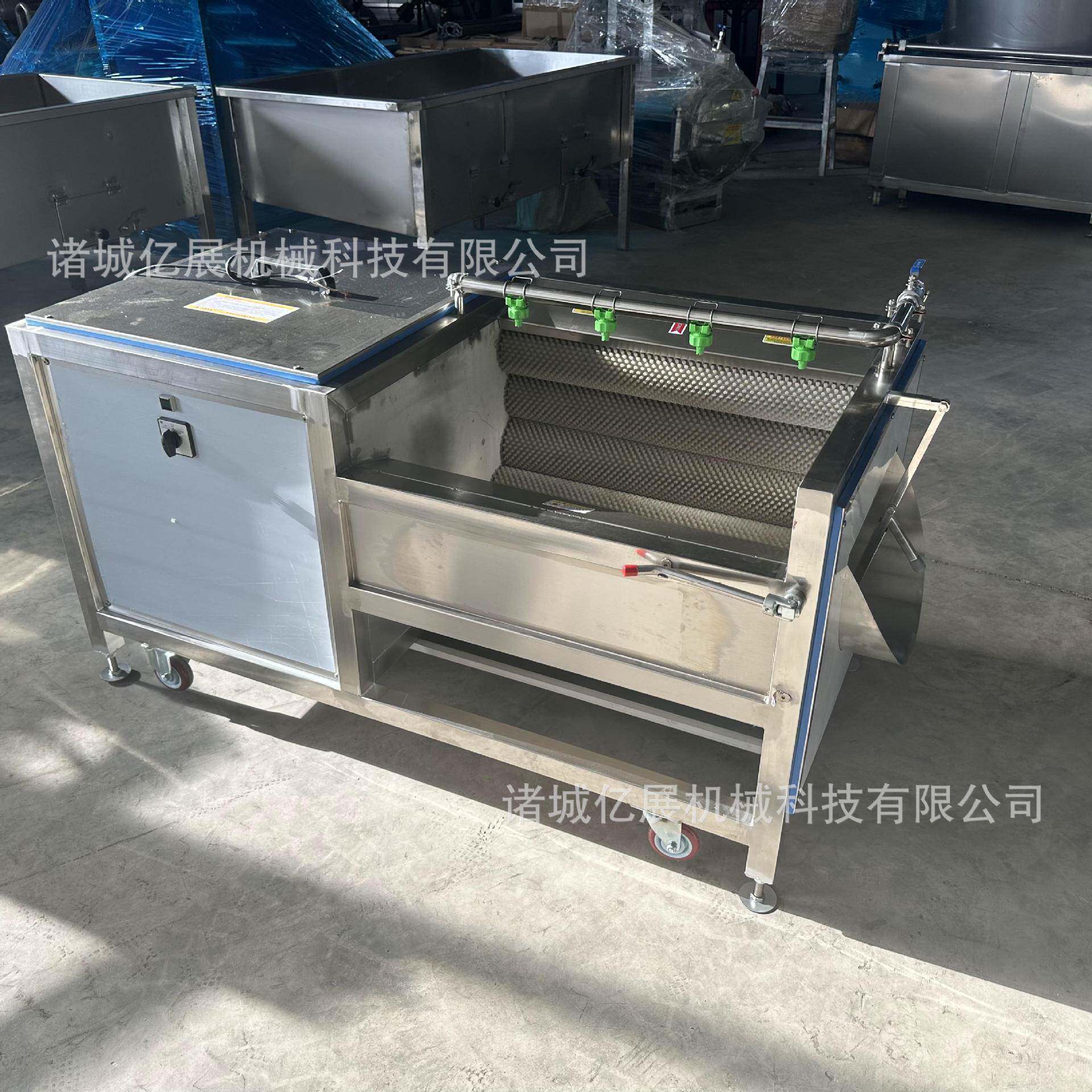 全自动去PTV马洗蹄荸荠去皮毛辊山清洗机药土豆泥沙毛辊清设备