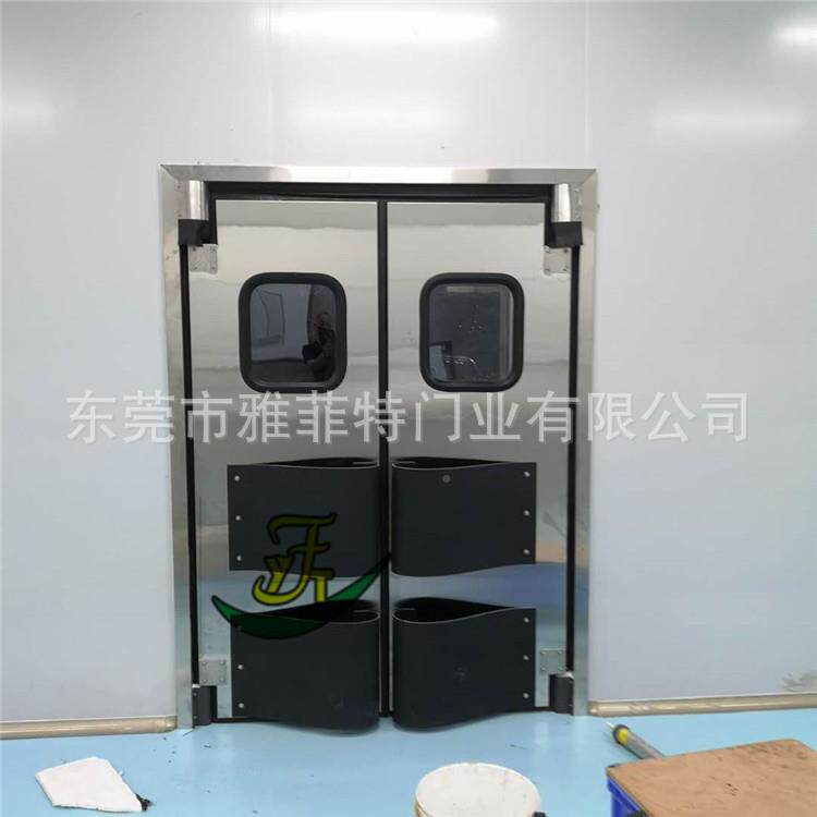 火锅店厨房自质由门雅双向门净化锈不钢平雅菲特开门菲特厂家保3