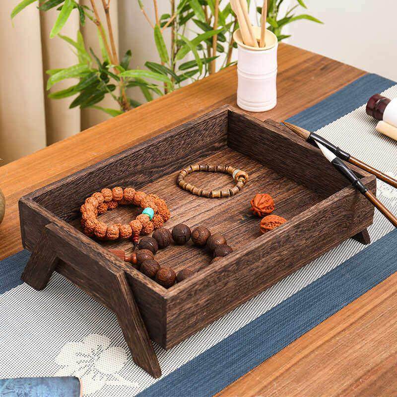 实木小茶盘加高干泡茶盘家用中式茶杯托盘茶室茶具茶台收纳托盘,餐饮具,茶道/零配,淘宝优惠券,粉丝福利购,淘宝优惠卷