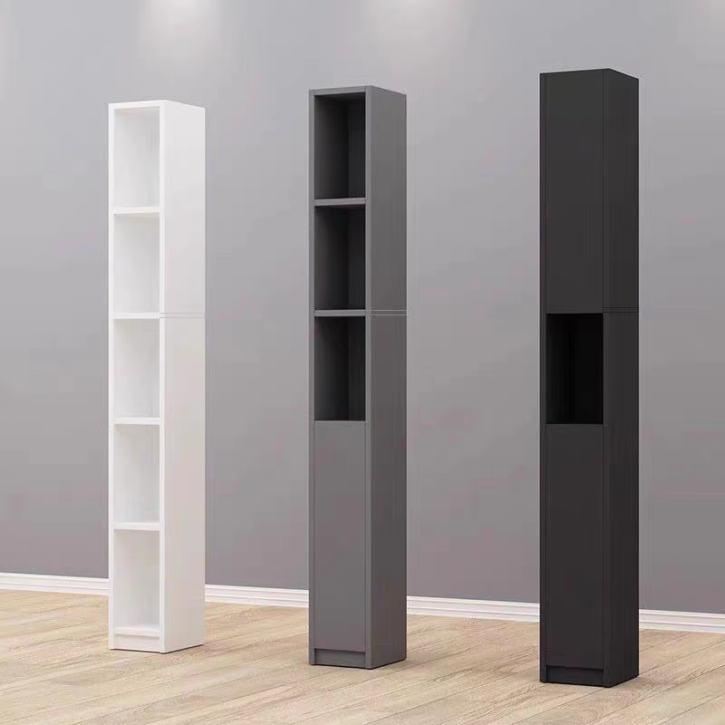 家用书柜置物柜隔板分层架实木落地柜多层书架简约装饰置物架